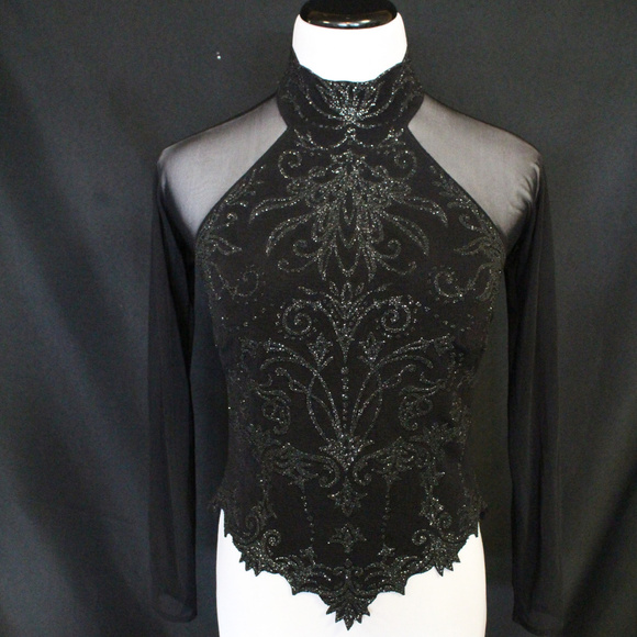 black evening top
